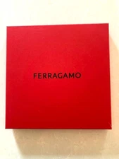 FERRAGAMO EMPTY SCARF BOX GIFT BOX SQUARE 9 1/2 X 9 1/2 X 1 IN
