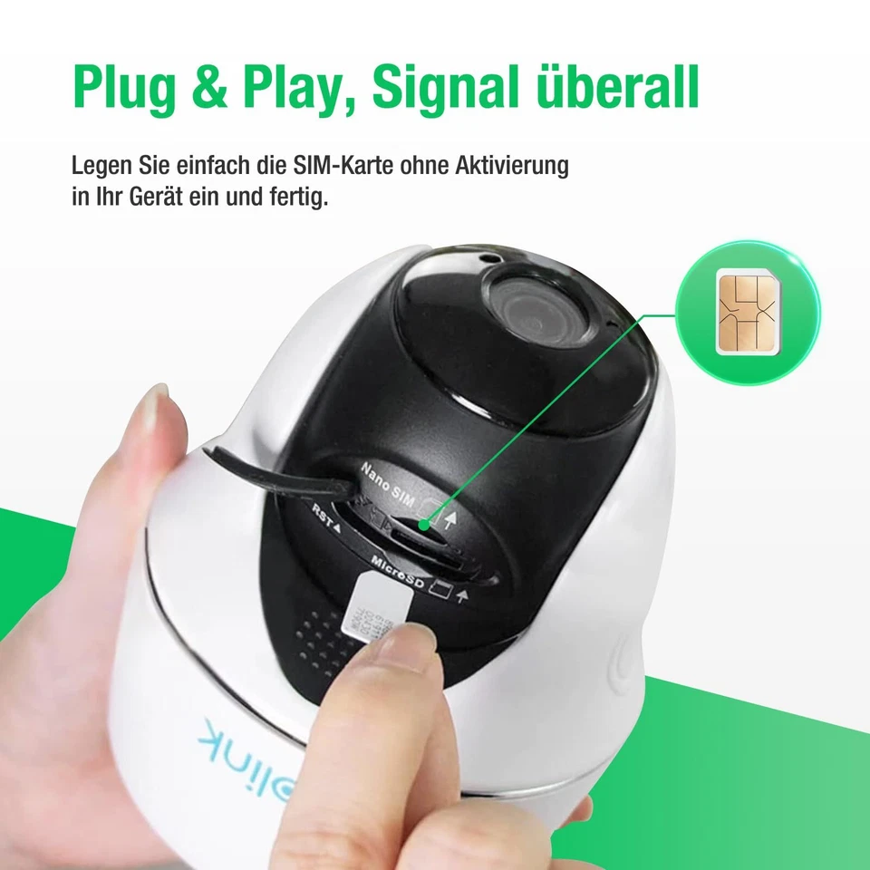 Prepaid SIM Karte für 3G/4G LTE-Überwachungskamera Wildkamera WiFi Router - U... - Bild 4 von 4