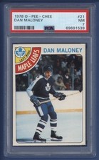 1978-79 OPC O-PEE-CHEE #21 DAN MALONEY PSA 7 NM TORONTO Maple Leafs *LOW POP*