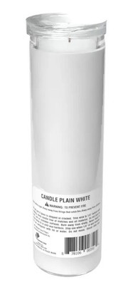 4 PACK Plain White Emergency Candle Long Burning Glass Jar Power Outage Prep
