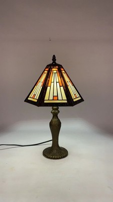 Tiffany-Stil Buntglas Tischlampe traditionelle Vintage Wohnleuchte