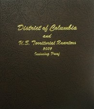 Coin Album For District Columbia Territorial Quarters + Proofs 2009 Dansco 8145