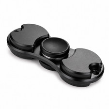 Metal Fidget Spinner EDC Stress Relief Toy ADHD Anxiety Black High Speed Desk