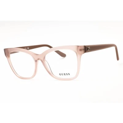 Guess Women's Eyeglasses Beige/Other Plastic Cat Eye Full Rim Frame GU50262 059
