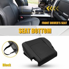 For 2013-18 Dodge Ram Laramie 1500 2500 3500 Bottom Leather Seat Cover Black Exr