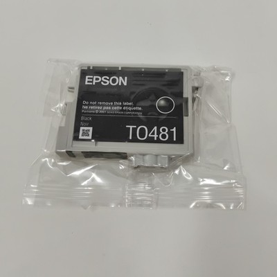 Epson 48 Black Printer Ink Cartridge T0481 Genuine OEM - Sealed, No Box
