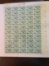 U. S. stamp sheet - 1079 -  Wildlife Conserv. Salmon - comb. shipping!