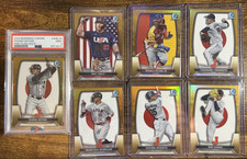 2023 Bowman Chrome COMPLETE 100 Card Gold /50 WBC Set (Ohtani, Murakami, Witt)