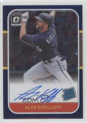 2021 Panini Donruss Optic Navy Blue Stars Prizm 8/15 Alex Kirilloff Auto RC 2l4