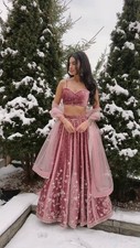 New Designer Japan Satin Lehenga Choli With Net Dupatta For Wedding Wear