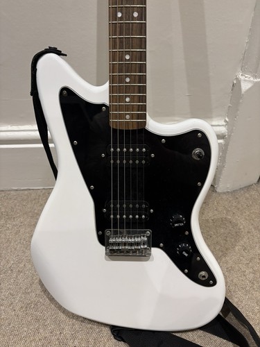 Fender Squier Affinity Jazzmaster HH Electric Guitar White/Black - Picture 2 of 8