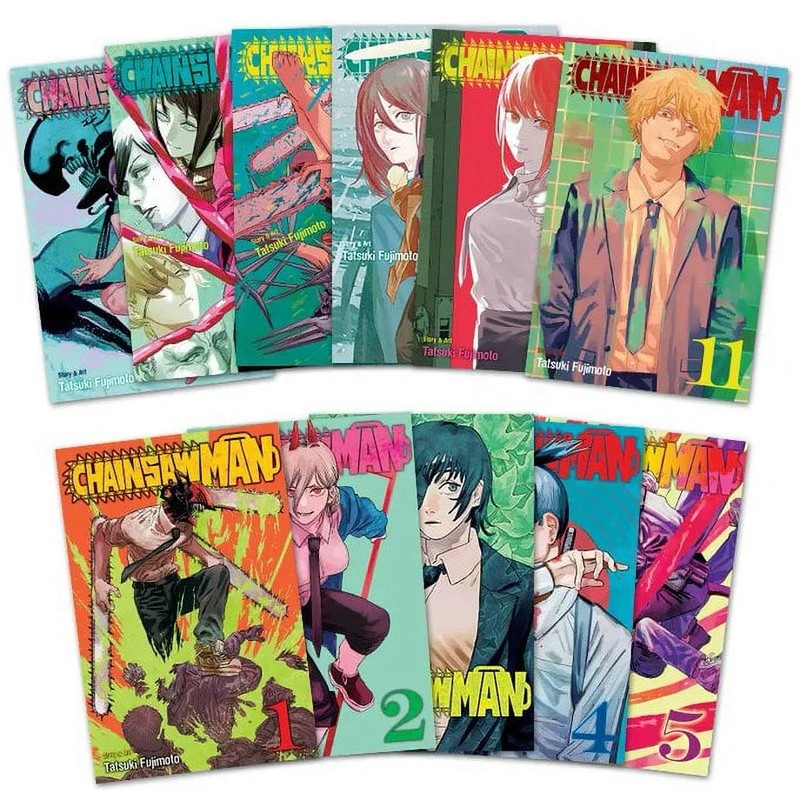 Chainsaw Man Manga Series Complete English Edition, Volumes 1-11