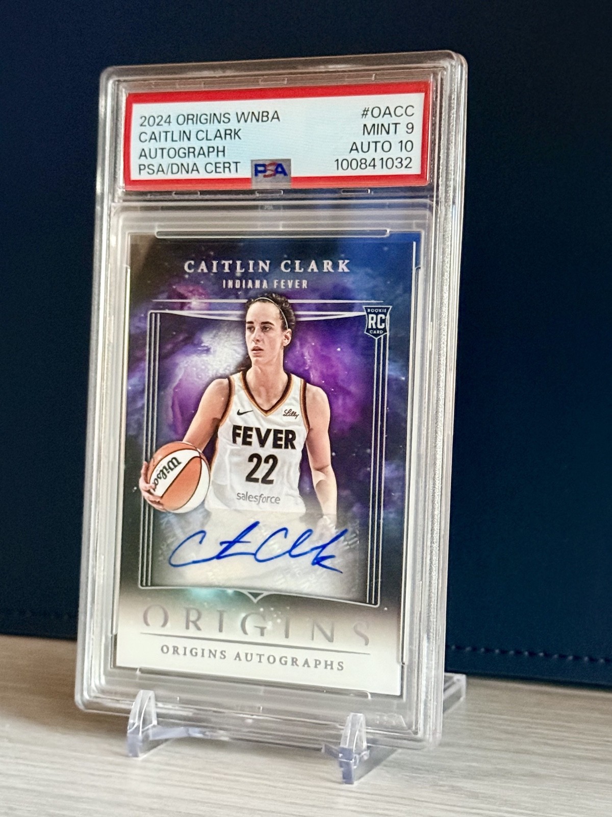 2024 Panini Origins✨ CAITLIN CLARK ✨WNBA Rookie Card (#OA-CC) Auto PSA 9 !!!🔥 view 2