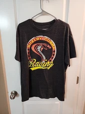 Officially Licensed Shelby Cobra Racing Mens T-Shirt Sise XL Black AC Cars