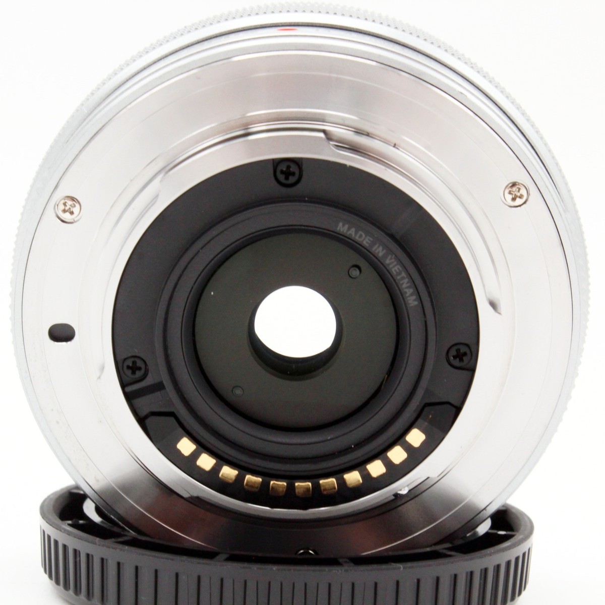 OLYMPUS M.ZUIKO DIGITAL ED 14-42mm F3.5-5.6 EZ Silver Lens [ Top