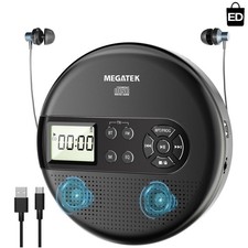 CD Player with Bluetooth, USB Anti-Skip Protection - Perfect for Home Travel