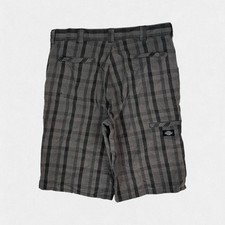 Dickies checkered baggy bermuda shorts dark grey W34