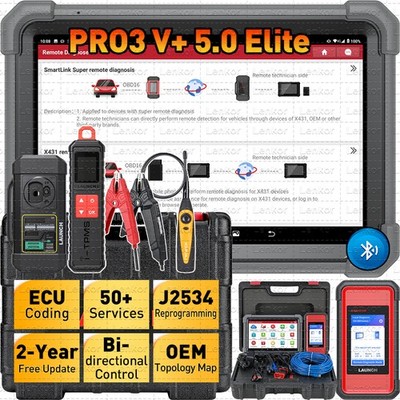 2026 LOUNCH X431 PRO3S+ Elite PRO5 Car Diagnostic Scanner Programming ECU Coding