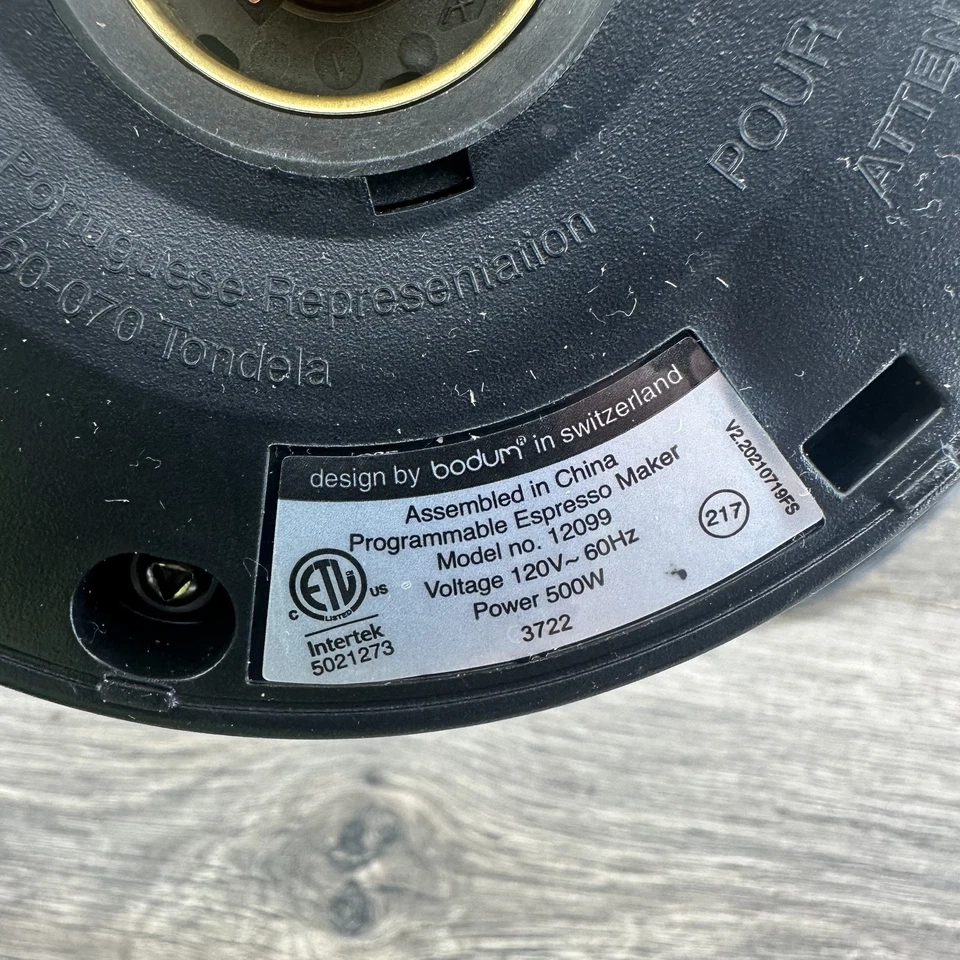 Cafetera espresso automática programable Bodum Chambord 6 tazas 0,35 L 12 fl oz café Foto 4 de 4