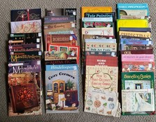Lot of 40 Vintage Crafting/Art Booklets- Folk Art, Stenciling, Tole, Patterns