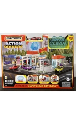 Matchbox Action Drivers Super Clean Car Wash Playset / C8 Corvette