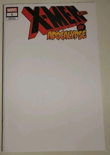 X-MEN OF APOCALYPSE ALPHA #1 MARVEL COMICS 2025 BLANK COVER VARIANT NM