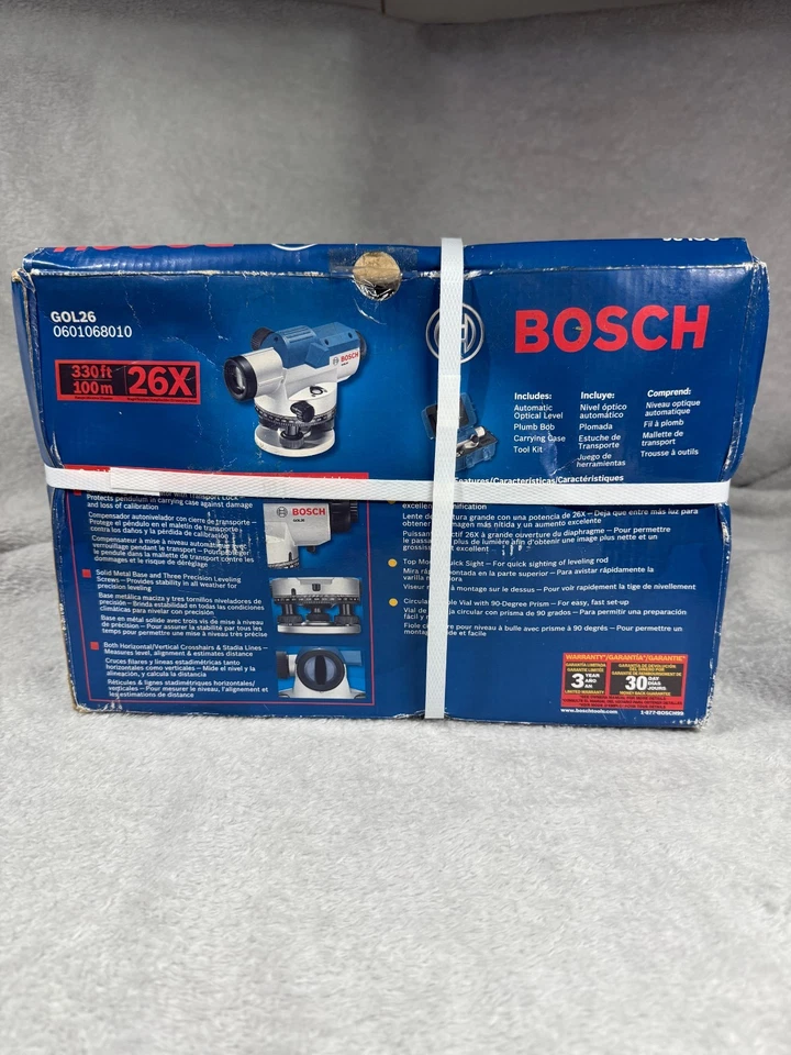 Bosch GOL26 Automatic Optical Level - Blue New Open Box - Image 2 of 3