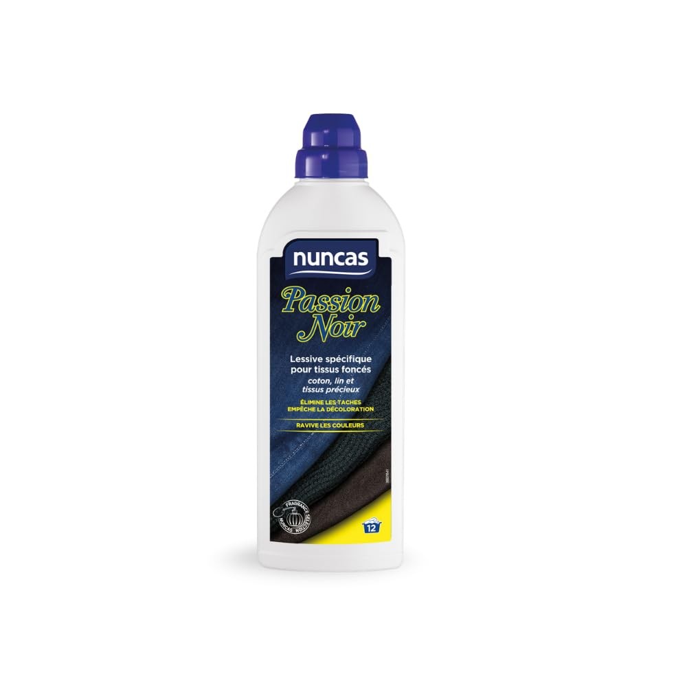 Lessive tissus foncés Passion Noir 750ml formule anti-décoloration pour linge sombre