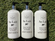  3x Pack THE SCOTTISH FINE SOAPS Au Lait Signature HAND LOTION w/ Organic Milk