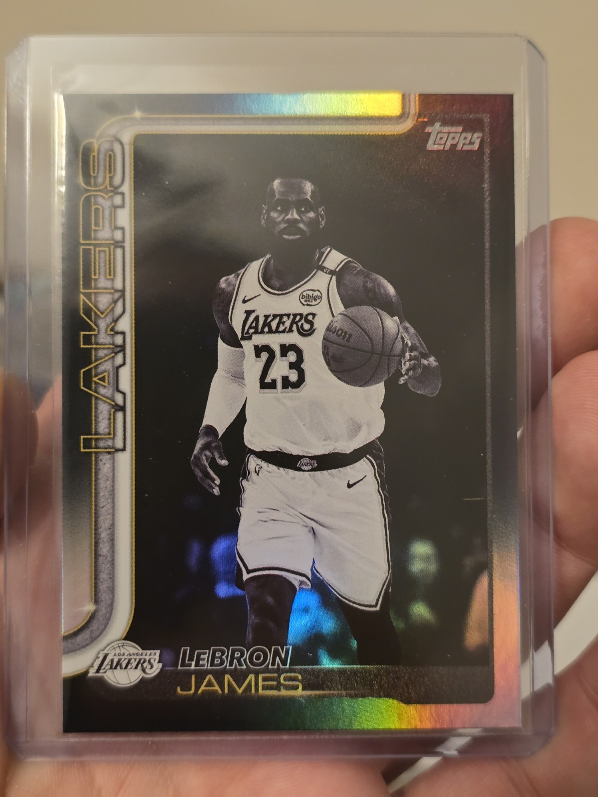 2025-26 Topps Basketball Lebron James Blackout #150 Lakers Black Friday