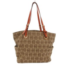 Borsa tote Michael Kors beige tela pelle modello logo | AB (età 14+)