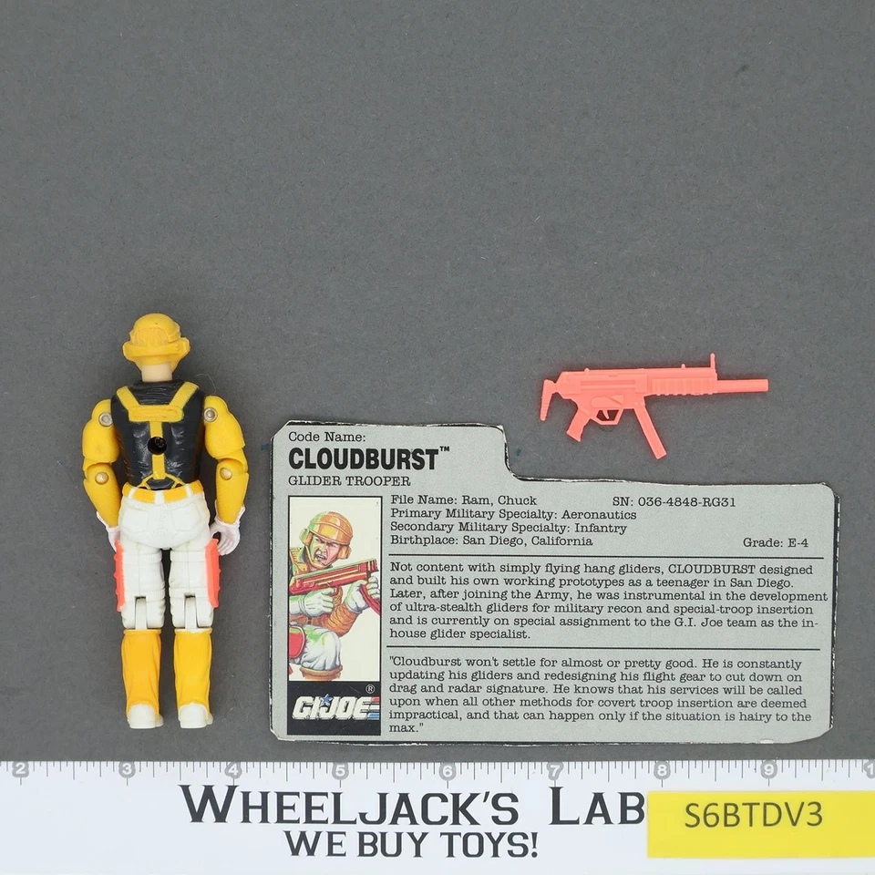 Cloudburst V1 G.I. Joe 100% полная винтажная экшн-фигурка 1991 Hasbro - Изображение 2 из 2