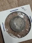 1901 Barber Silver Quarter Dollar 25C