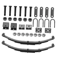 2 Pieces of Replacement for SW4B 4 Leaf Trailer for 3500lb+U-Bolt+Hanger Kit