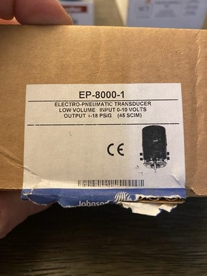 JOHNSON CONTROLS EP-8000-1 Electronic Pneumatic Transducer, 20 psi 20RG01
