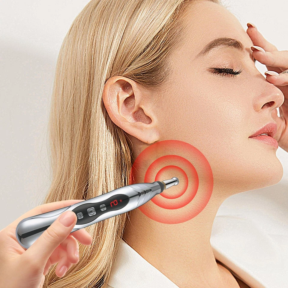 Caneta eletrônica recarregável terapia de acupuntura massagem meridiana energia cura - Imagem 4 de 4