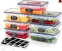 7 X 840Ml Frischhaltedosen Mit Deckel, Bpa-Frei, Luftdicht &Amp; Stapelbar,