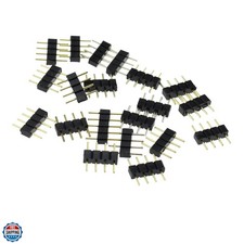20 PCS 4 Pin Male Connector Connecter for 3528 5050 SMD RGB Led Strip Lighting