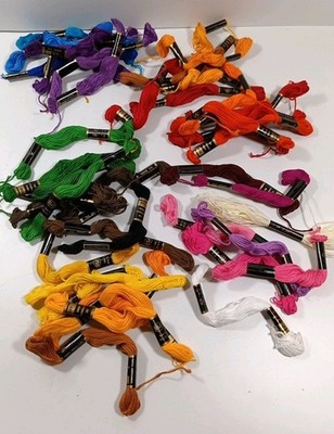  Iris Threads Lot of 43 Embroidery Floss Thread Parma Cross Stitch Muti-Colors 