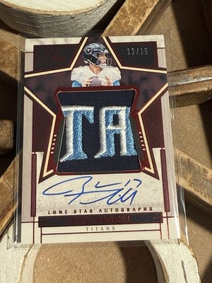 2023 Panini One Ryan Tannehill Lone Star Autographs Red /15 Patch On-Card Auto!