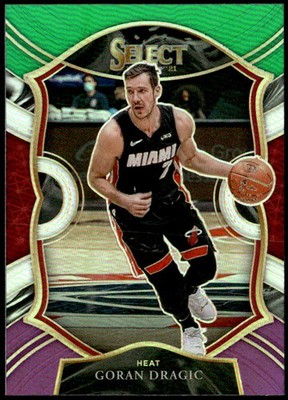 2020-21 Panini Select #22 Goran Dragic Green White Purple E1