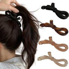 Banana Hair Clips for Thick Hair Strong Hold Ponytail Medium Banana Clips Bow...