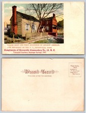 1907 Andrew Johnson Tailor Shop Greeneville TN Presidential Residence Postcard