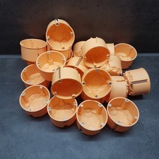 50 Stk Hohlwanddosen Hohlraum Schalterdose HW Dose orange flach 68 / 48 mm HUP®