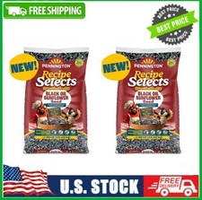 2 Bags Pennington Select Black Oil Sunflower Seed Wild Bird Dry Feed, 40 lb. Bag