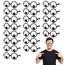20 Pack Googly Eye Glasses - Funny Eyeball Party Favors, Costume Props  Supplie