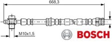 BOSCH 1987481693 Bremsschlauch Vorderachse Vorne 