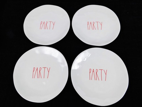 New Rae Dunn Melamine Summertime Set of 4 BBQ 8 Plates
