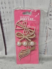 Gold  Pearl Hair Clips
