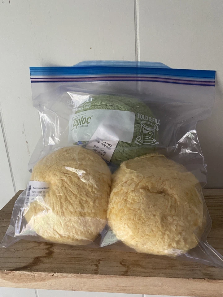 Berroco Remix Yarn, Recycled Fibers, 3 Balls, Green & Yellow 216 Yards Each - Image 2 of 4